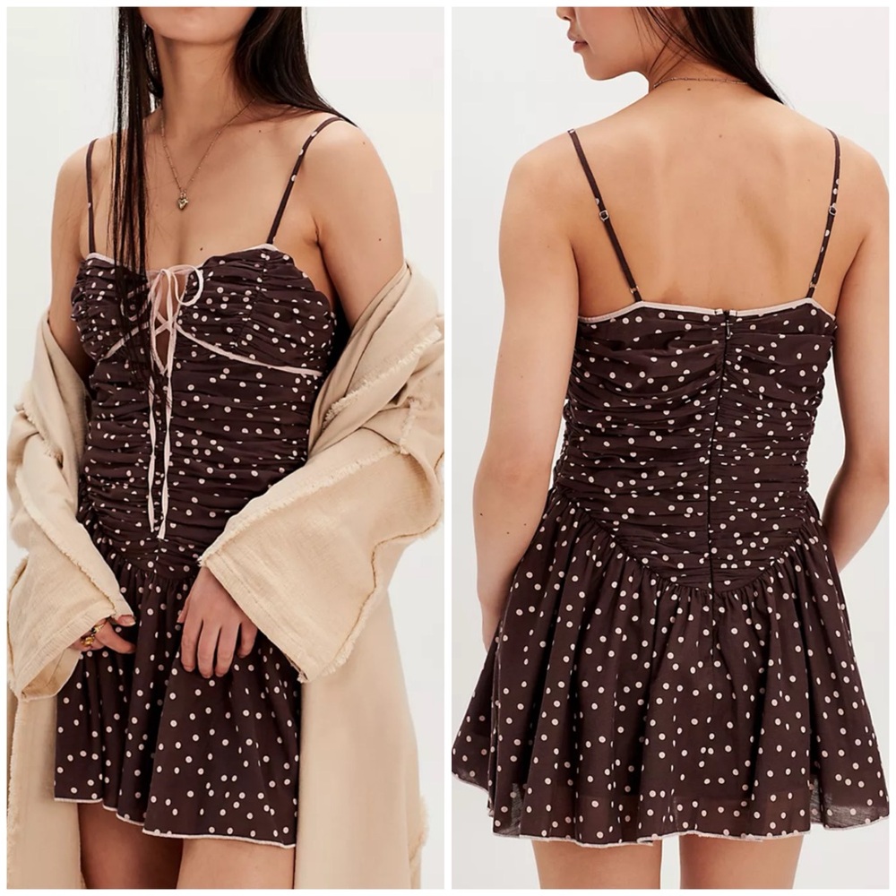 NWT free people tea for two mini dress